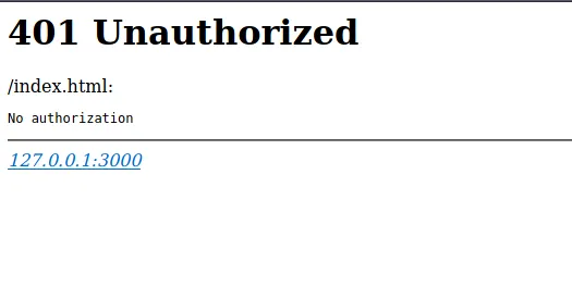 Unauthorized Page