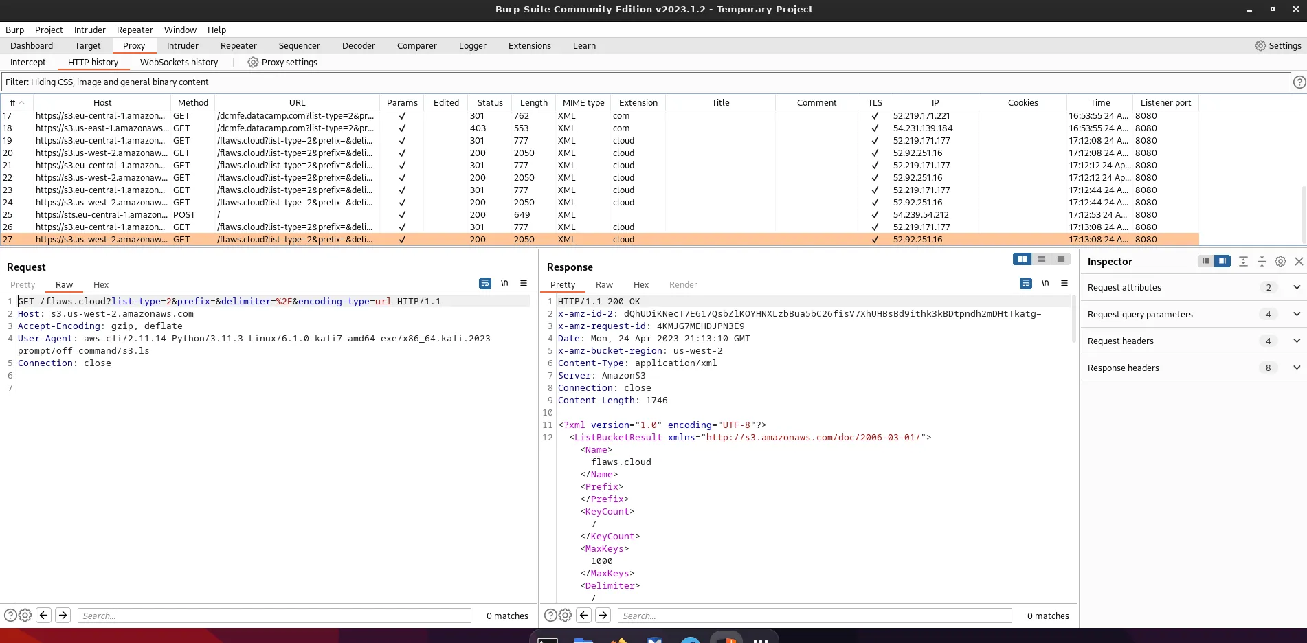 Burp Suite Proxy Tab Example