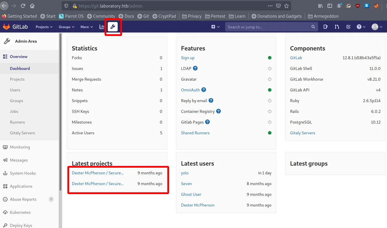 GitLab Admin Access